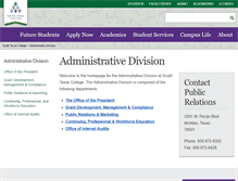 Tablet Screenshot of admin.southtexascollege.edu